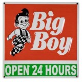 ◆BIGBOY ビッグボーイ エンボス メタル サイン 看板【入荷済】