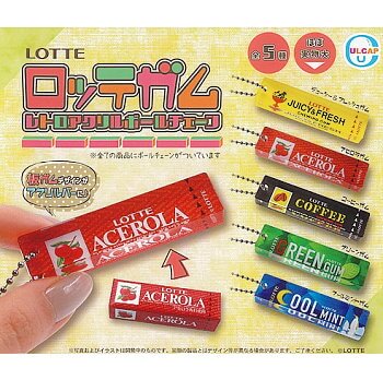 ◆ガチャ/ ロッテガム レトロアクリルボールチェーン【入荷済】